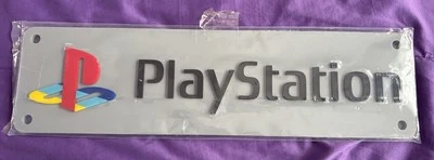 PlayStation: Logo Wall Plague, logotipo original PlayStation, cor: cinza e preto - Imagem 1 de 4