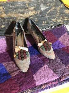 Margaret Jerrold Colorful Vintage Heels Size US 7.5 4602 3950 - Picture 1 of 6