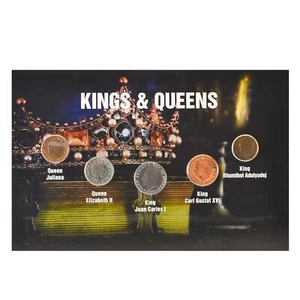 Kings & Queens | 5 Coin Set | Juliana | Elizabeth II | Juan Carlos I Rulers - Picture 1 of 2