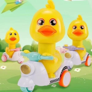 New Yellow Duck Press Pull Back Go Cars Toy Kids Baby Boys Birthday Cute Gift - Picture 1 of 10