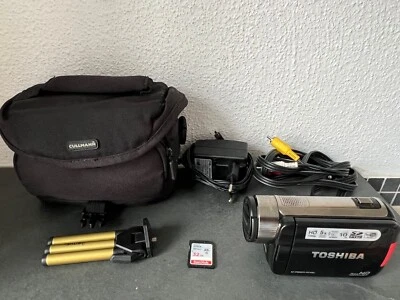 Toshiba Camileo H30 10MP Full-HD Camcorder HDMI 1080p Vlog Videokamera + 32GB SD - Bild 1 von 4