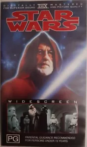 STAR WARS A New Hope (1977) VHS Original Version 1995 THX Remastered PAL Video - Picture 1 of 7