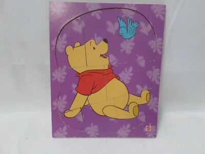 Rompecabezas de madera vintage usado Mattel Disney Winnie The Pooh 8 piezas 42544 completo Foto 1 de 4