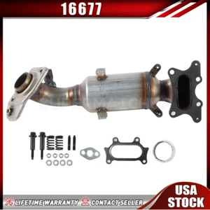 Upper Front Catalytic Converter With Gaskets For 2014-2015 Honda Civic 1.8L l4 - Picture 1 of 12