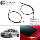 2Pcs Roof Drip Moulding Side Finish Strip For Toyota Yaris Hatchback 2007-11 Usa