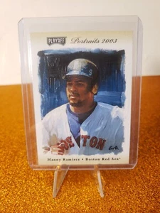 2003 Playoff Portraits #4 Manny Ramirez sp /250 - Picture 1 of 2