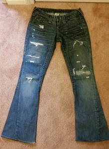 True Religion Damen Gr. 25 Destroyed / Ultra Distressed Joey Jeans - Bild 1 von 9