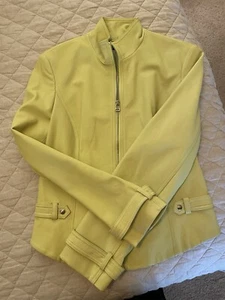 David Meister Leather Jacket Size 10 - Picture 1 of 4