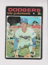1971 Topps #85 Billy Grabarkewitz card, Los Angeles Dodgers