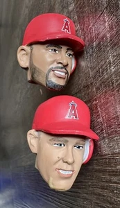 MLB Los Angeles Angels Albert Pujols Mike Trout Bobblehead Heads - Picture 1 of 6