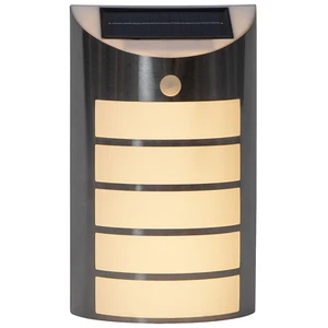 Lámpara de pared solar LED negra detector de movimiento 50lm 27x16cm STAR TRADING - Imagen 1 de 2