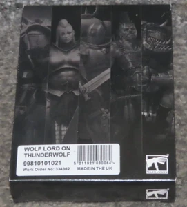 Space Wolves Wolf Lord on Thunderwolf Games Workshop Warhammer 40k Wolf Neu OOP - Bild 1 von 7