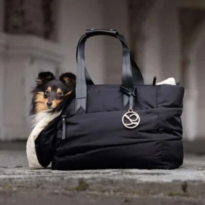 L’Élianne Designer Luxury Dog Carrier | Black Small - Picture 1 of 12