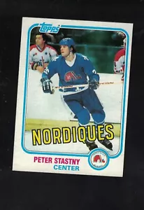 1981-82 Topps Hockey Peter Stastny Rookie #39 *NORDIQUES* HOF - Picture 1 of 2