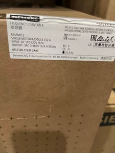 1 PIEZA Nuevo Siemens 6SL3120-1TE31-3AA3 MÓDULO DE MOTOR ÚNICO S120 6SL3 120-1TE31-3AA3 - Imagen 1 de 3