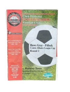 PORTHMADOG V BUCKLEY TOWN - CYMRU ALLIANCE LEAGUE CUP - 29/12/2001 - Picture 1 of 1