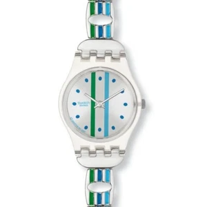 RARO COMO NUEVO 2008 Swatch Damas JUICY DANCE LK289G Mujer Reloj de Acero Inoxidable - Imagen 1 de 2