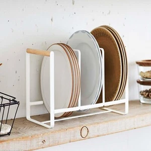 White Dish Organizer, Dish Rack, Plate Organizer, Dish Stand - Picture 1 of 8