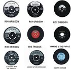 9 x vinyl records 45 Rpm vintage 7" 1960's - Roy Orrbison - Troggs - ...