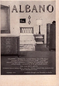 Albano Furniture Mid Century Bedroom Classic Quality Vintage Print Ad 1960 - Picture 1 of 4