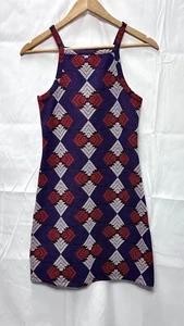 Vestido tejido Top Shop púrpura rojo blanco para mujer talla 2 mini - Imagen 1 de 9