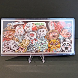 Tarjeta de boceto 2019 Garbage Pail Kids wht 90s horror moive tríptico dave dabila cs - Imagen 1 de 5