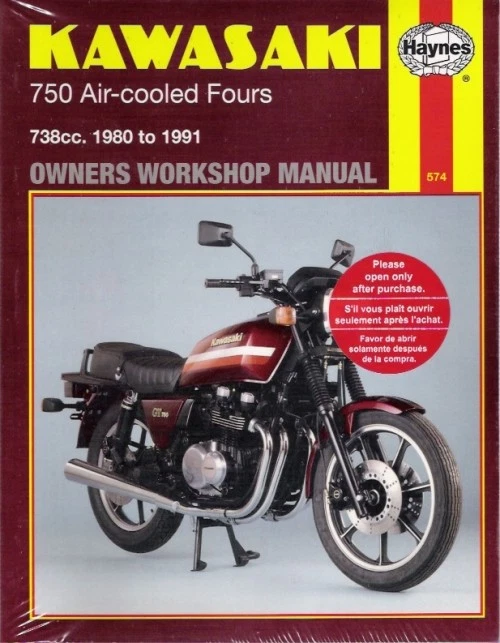 Kawasaki 750 1980-1991 refrigerado por aire Fours Haynes manual de reparación de taller 08285 Foto 1 de 1