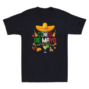 Happy Cinco de Mayo 5 de Mayo Funny Mexican Independence Gift T-Shirt Men's Tee - Picture 1 of 3
