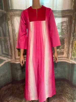 Vintage JCPenney Fashions Hostess Gown Palm Springs LOUNGEWEAR Nightgown Dress - Image 1 of 4