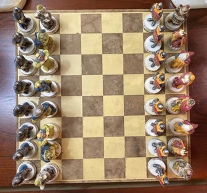 Fantasy Midieval Chess Set Dragons Wizards Knights King’s Queens Castles - Picture 1 of 24