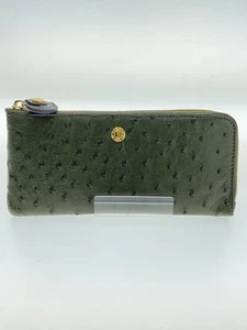 BARCOS Ostrich 2-piece long wallet set -- BRW plain women's - Picture 1 of 8