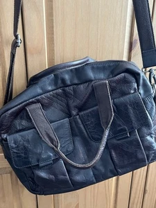 White Stuff Large Brown Leather Cross Body Bag Good Condition - Picture 1 of 9