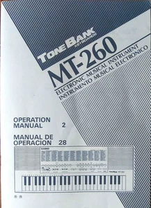 Casio MT-260 Tone Bank Electronic Keyboard Original Owner's Manual Users Booklet - Picture 1 of 3