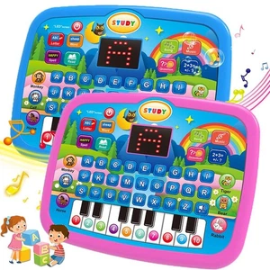 Kinder Bildung Tablet Spielzeug, Alter 3+ Alphabetisierung Mathematik Musik Lernen, doppelt als Elec - Bild 1 von 24