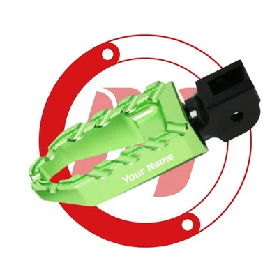 Clavijas de pie grandes delanteras verdes antideslizantes láser para ZX-7R/7RR 96-99 00 01 02 03 Foto 1 de 4