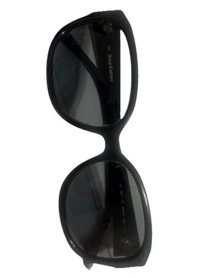 JUICY COUTURE Sunglasses Black Silver Logo Shield Polarized Fashion - Image 1 of 4