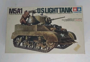 Tamiya M5A1 US Light Tank Model 1/35 Scale #MM197 Partially Assembled Kit - Picture 1 of 13
