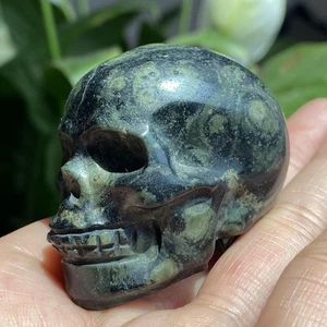 101g Natural Kambaba jasper Skull Quartz Crystal Skull Healing 2.1" 53mm - Picture 1 of 8