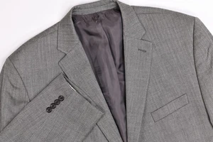 Lauren Ralph Lauren Herringbone Silk/Wool Blazer Jacket 48R - Picture 1 of 13