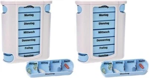 Medikamentendosierer 14 Tage + 4 Fächern Pillenbox Tablettenbox 2 Wochendosierer - Bild 1 von 5
