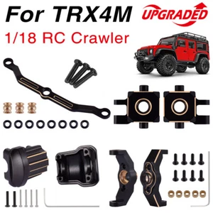 TRX4M Brass Steering Link Blocks Knuckle Diff Cover Caster Blocks for 1/18 TRX4M - Bild 1 von 29