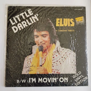 Little Darlin'/I'm Movin On Elvis Presley 1978 Gold Vinyl Edition Canada SEALED - Picture 1 of 3