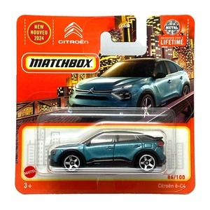 Citroen e-C4 Blue Matchbox MBX Metro 2024 MB1425 1/64 Toy Car Short Card - Picture 1 of 1