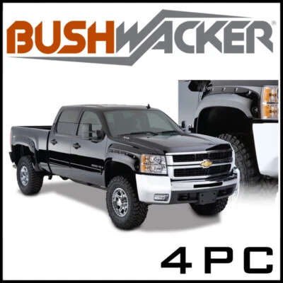 Guardabarros delantero/trasero Bushwacker estilo bolsillo llamaradas 07-13 Silverado 1500 cama de 5'8" Foto 1 de 4