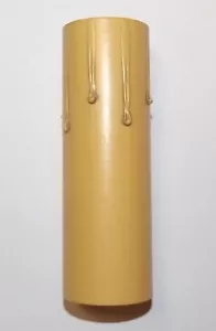 4" ANTIQUE STYLE PAPERBOARD CANDLE COVER CHANDELIER LAMP SOCKET STANDARD 19977JB - Picture 1 of 2