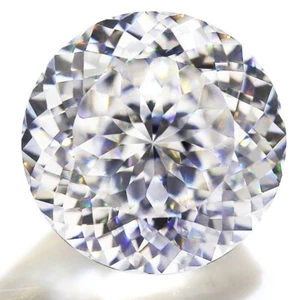Moissanite Loose Stone Portuguese Cut Round Shape D Color VVS1 With Certificate - Picture 1 of 14
