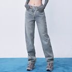 Stretch Pants for Women with Pockets Womens Jeans V Waist Straight Lei Denim