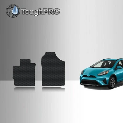 Alfombrillas delanteras ToughPRO negras para Toyota Prius C todo clima ajuste personalizado 2012-2021 Foto 1 de 4