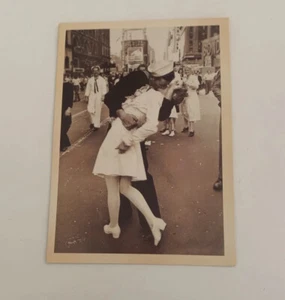 Vintage Reproduction 5.5” Victory Kiss in Times Square WW2 Propaganda Postcard - Picture 1 of 3