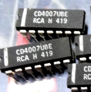5x RCA CD4007UBE doppia coppia complementare e inverter 4007 CD4007 - Foto 1 di 3